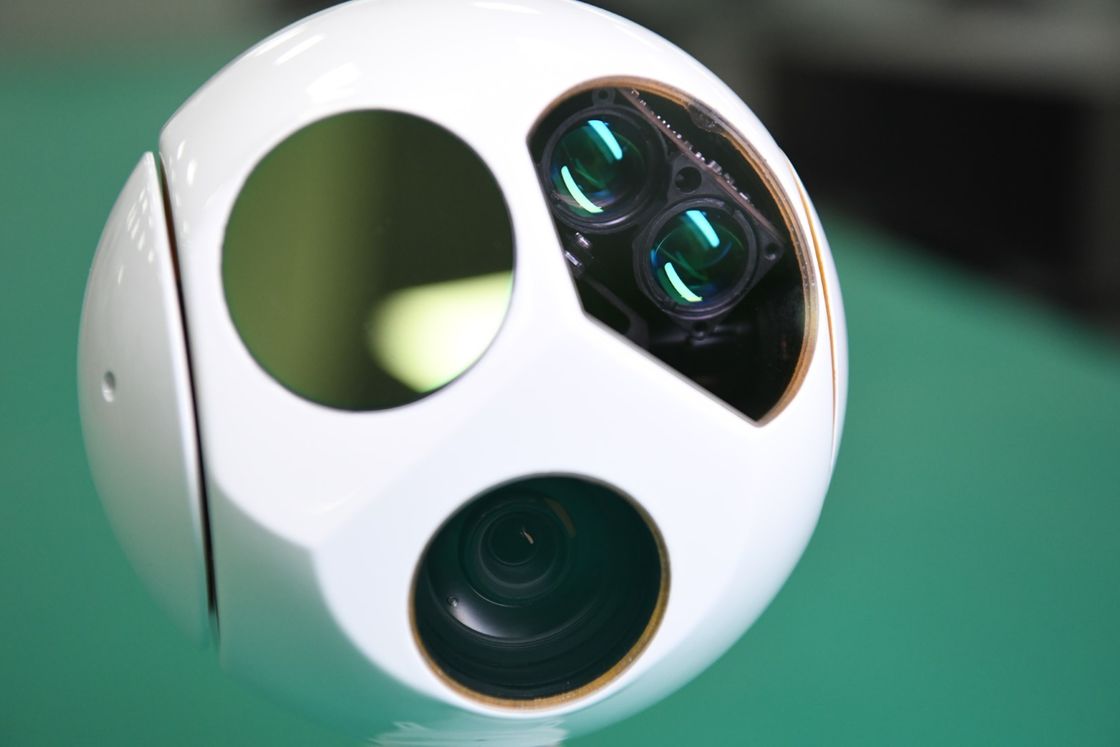 Laser Rangefinder Kamera Elektro Optik Tiga sumbu 1kg EO IR Sensor Resolusi 640x512