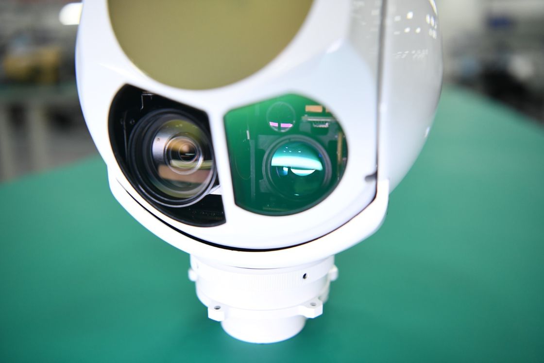 Tiga Sumbu Dan Tiga Sensor EO IR System Airborne Electro Optical Pod