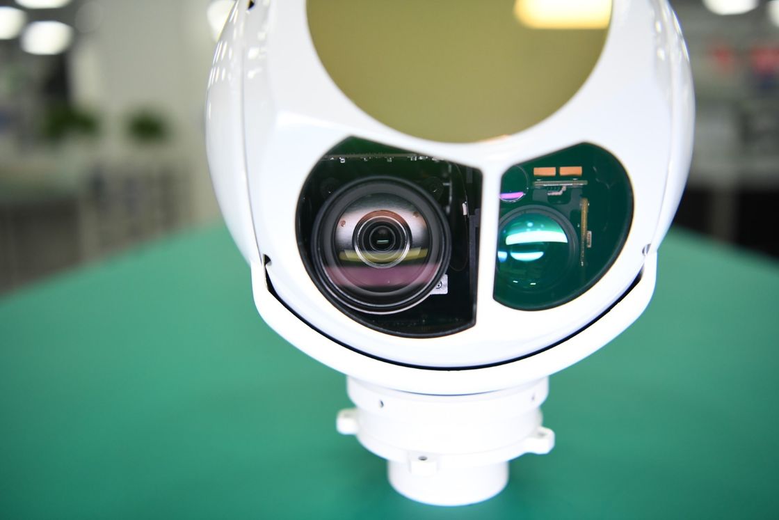 Tiga Sumbu Dan Tiga Sensor EO IR System Airborne Electro Optical Pod