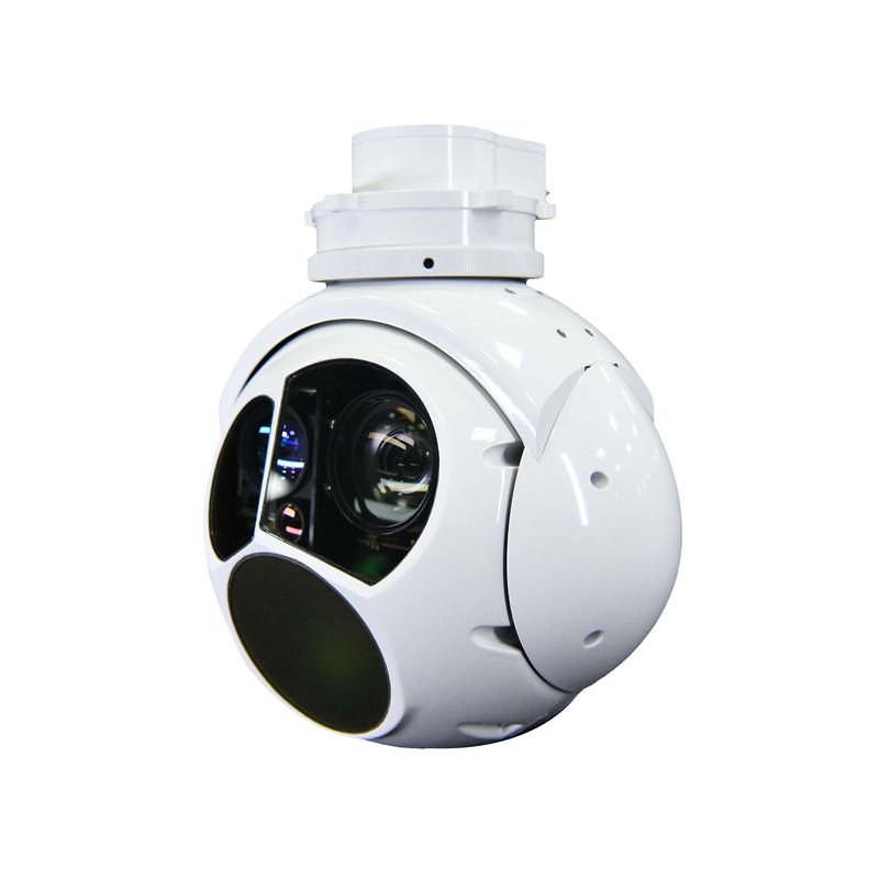 TS02 Dua sumbu resolusi tinggi LWIR Thermal UAV Payload Gimbal Sensor Camera dengan Zoom